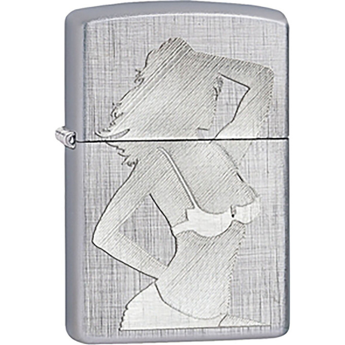 Zippo Classic 28680 — матовая стальная зажигалка
